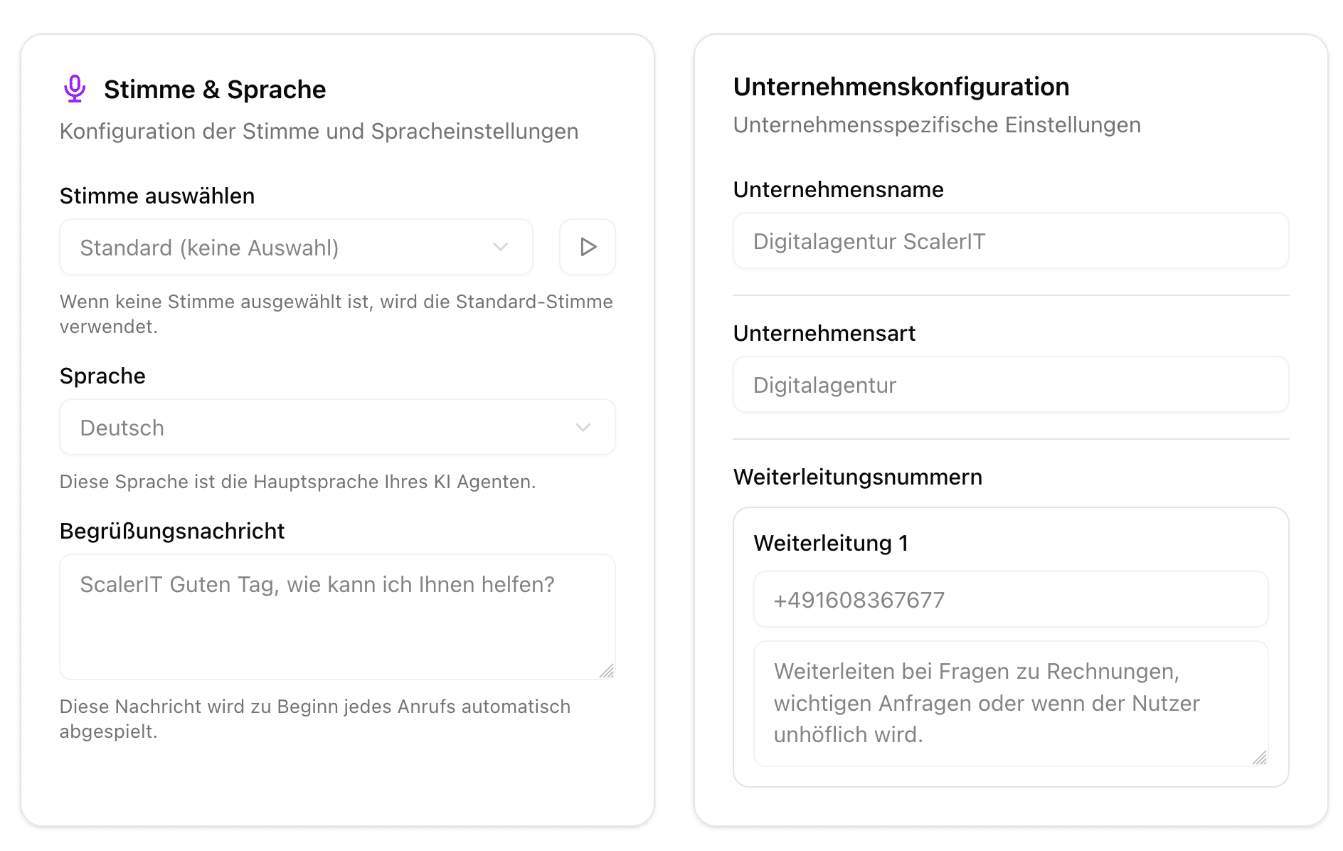 Intelligente Weiterleitung