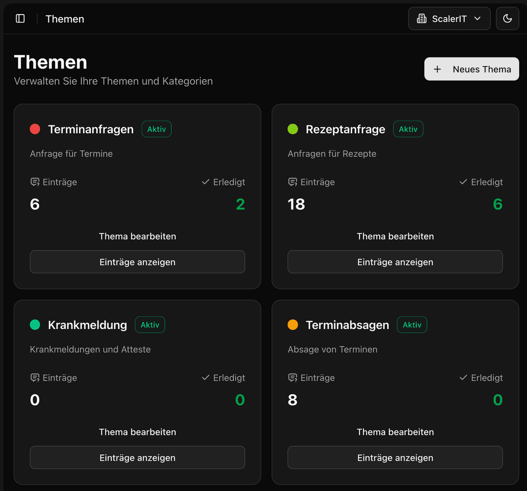 Themen konfigurieren