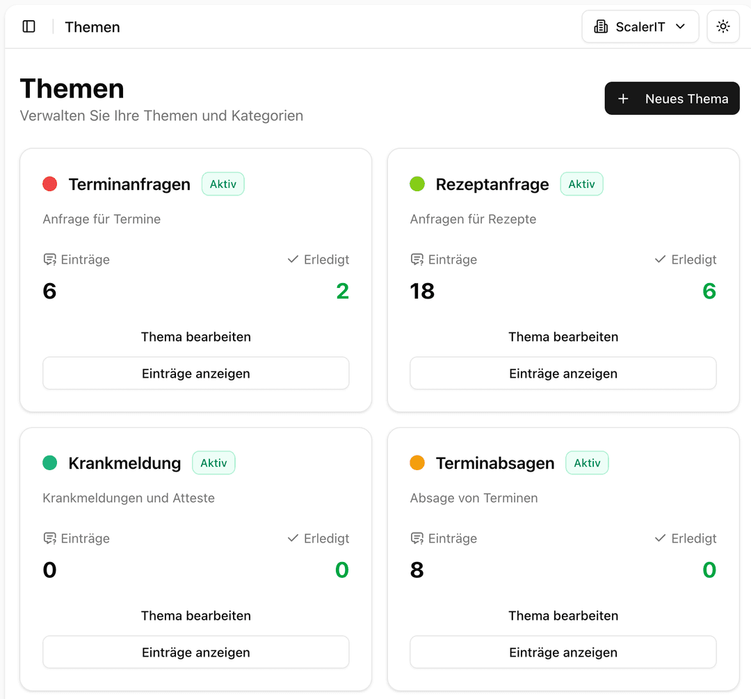 Themen konfigurieren